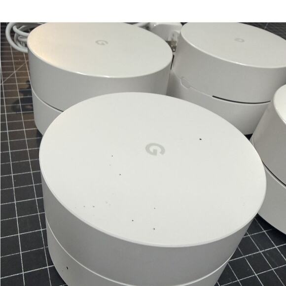 4-Pack Used Google Wifi AC1304 Mesh System AC1200 Dual-Band Router - Picture 1 of 3